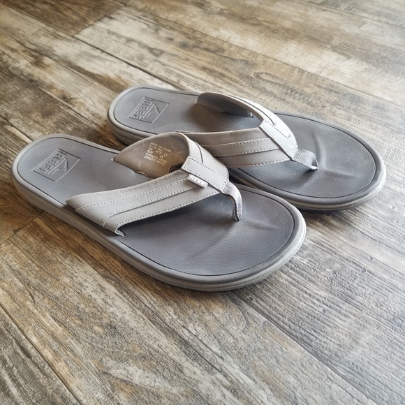 gray reef flip flops
